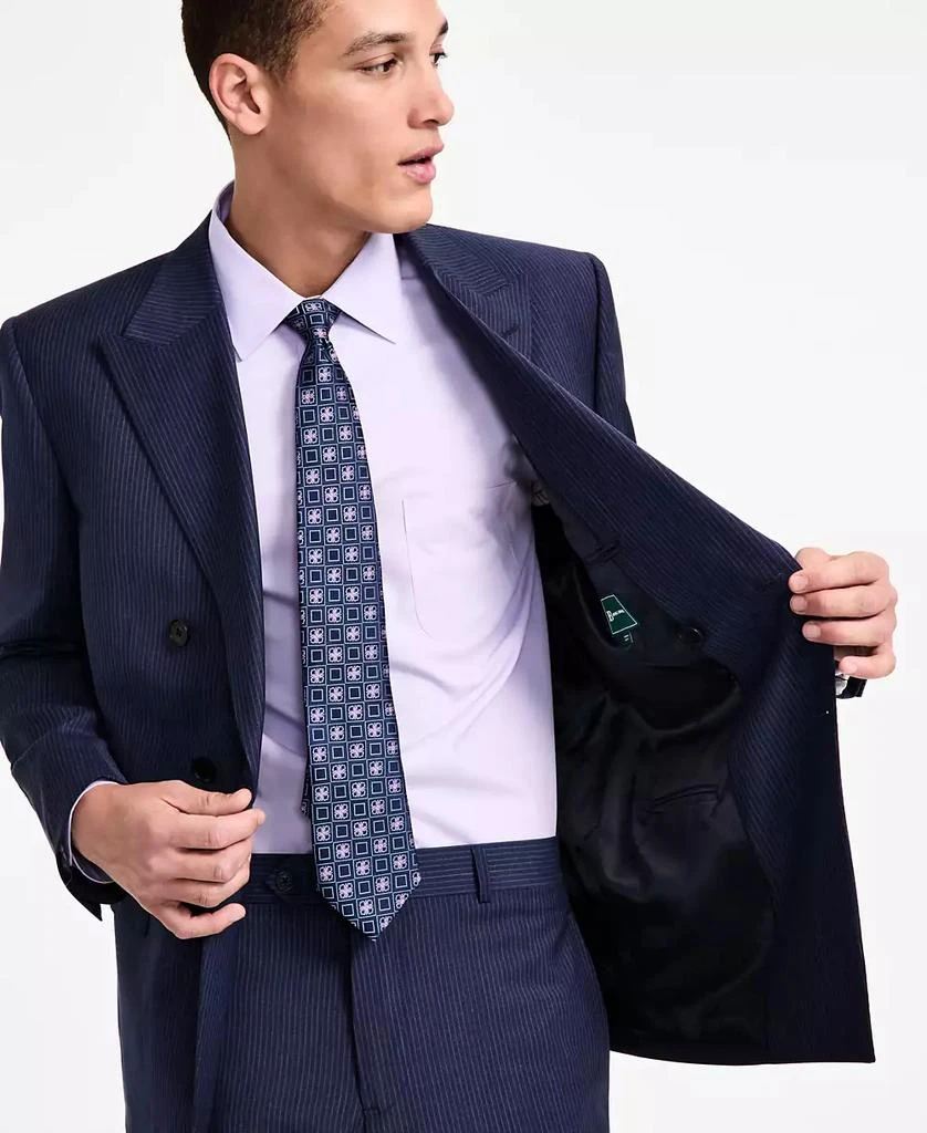 Brooks Brothers Men's Pinstriped Wool-Blend Classic-Fit Double-Breasted Suit Separates Jacket 2