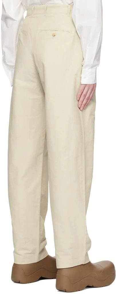 HGBB STUDIO Beige Seal Trousers 3