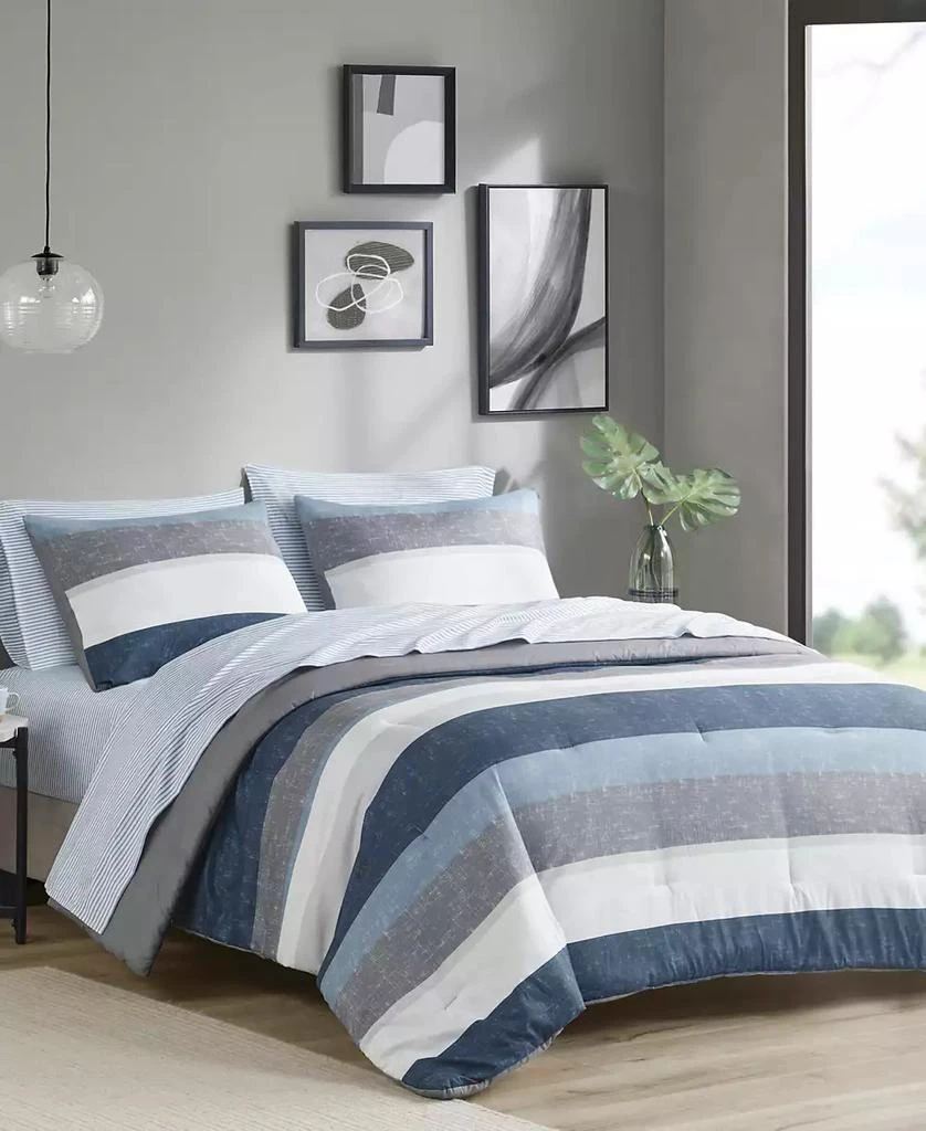 Madison Park Essentials Jaxon Wide Stripe 7-Pc. Comforter Set, California 2