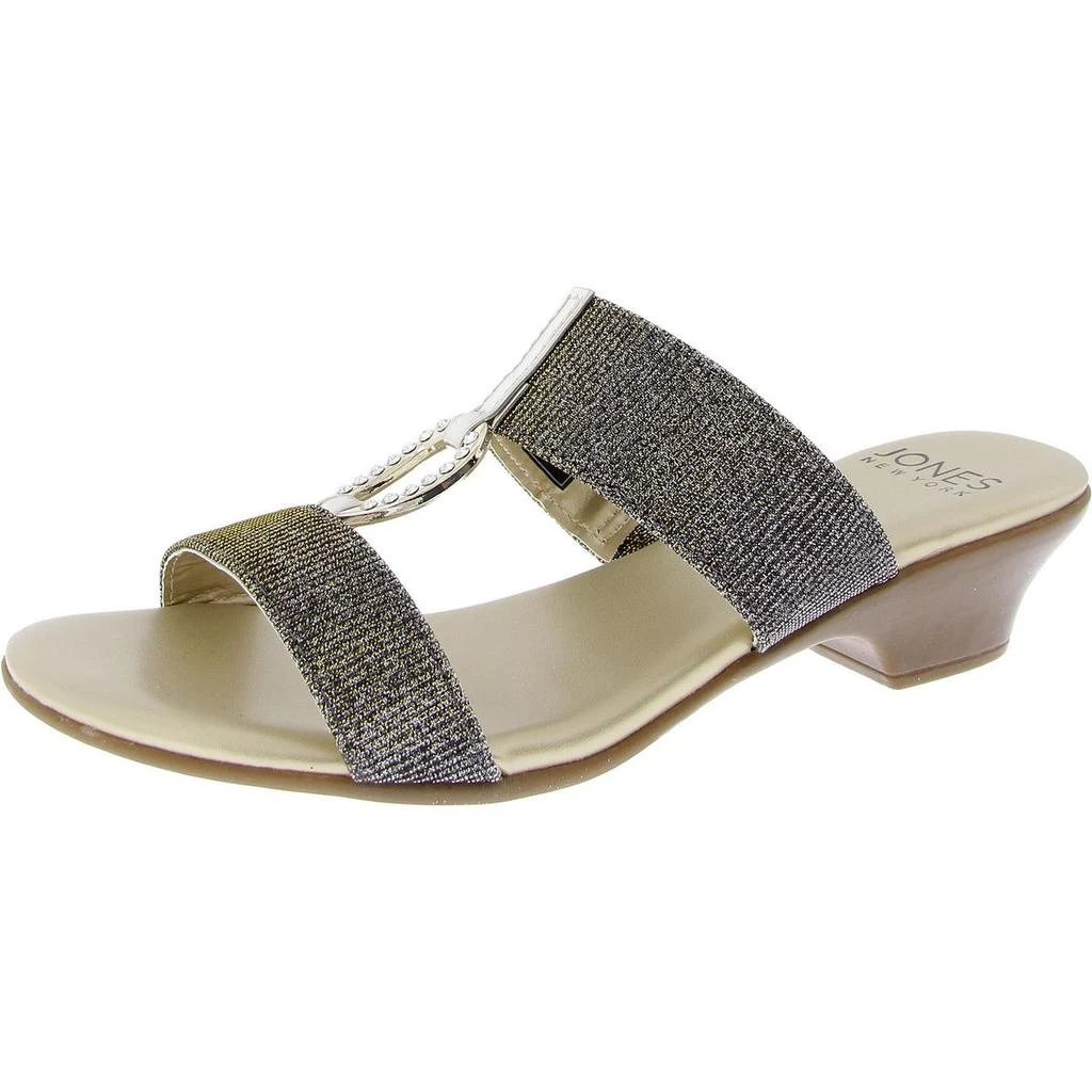 JONES NEW YORK Eanna Womens Embellished Slip-On Wedge Sandals 12
