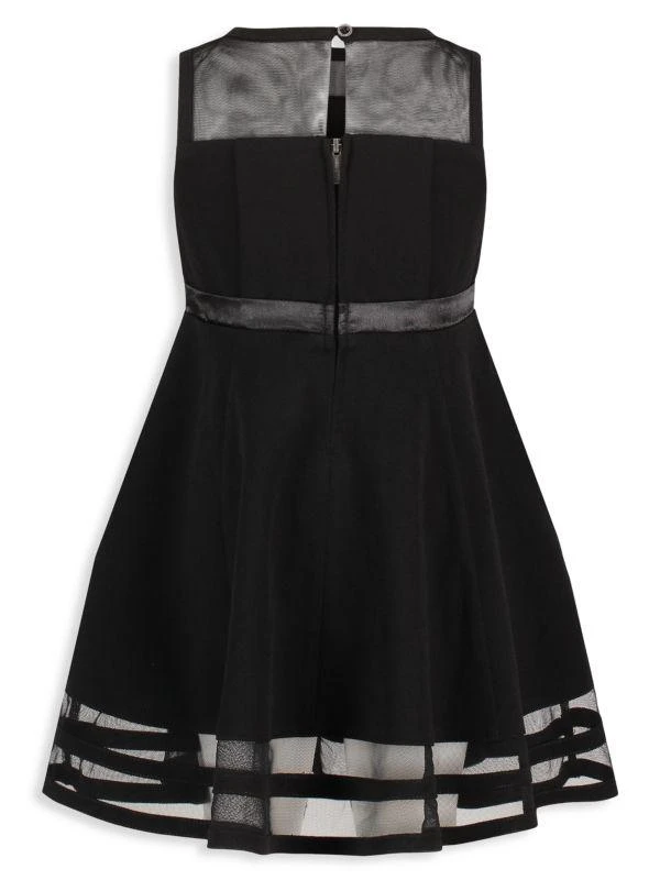 Calvin Klein Girl's Illusion Mesh Hem Dress 2