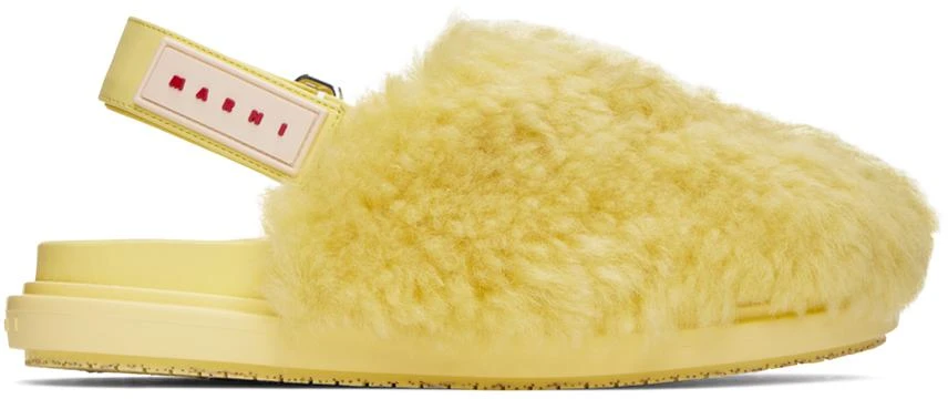 Marni Yellow Sabot Strap Loafers 1