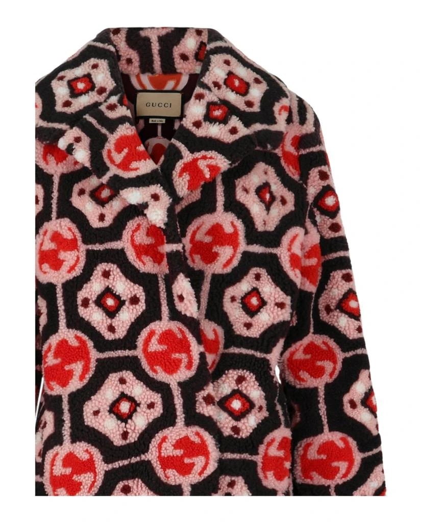 Gucci Geo Printed Fur Coat 3