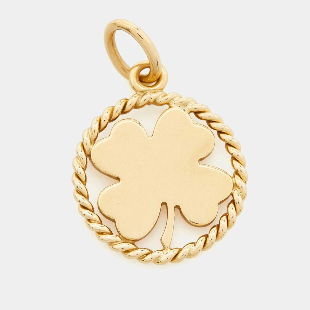 Tiffany & Co. Tiffany & Co. Four Leaf Clover 18k Yellow Gold Round Pendant 1