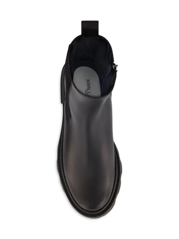 Karl Lagerfeld Paris Paris White Label Leather Chelsea Boots 4