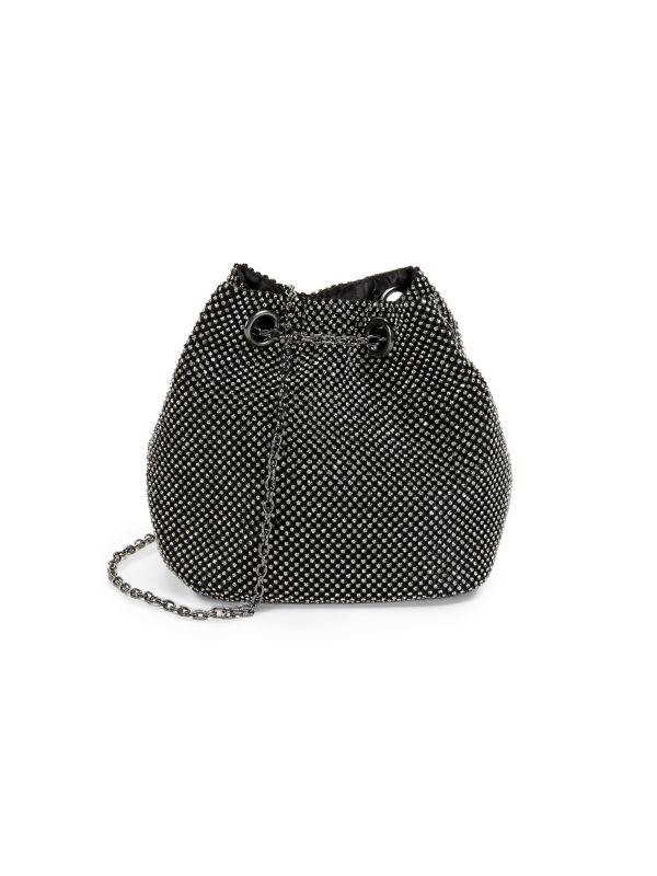 La Regale Crystal Drawstring Crossbody Bag