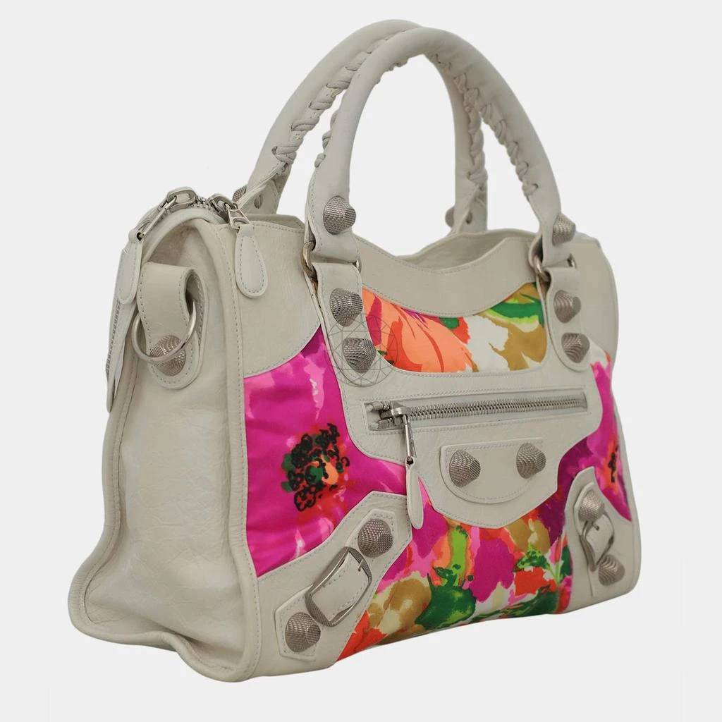 Balenciaga Balenciaga Floral Satin Leather GSH City Bag 4