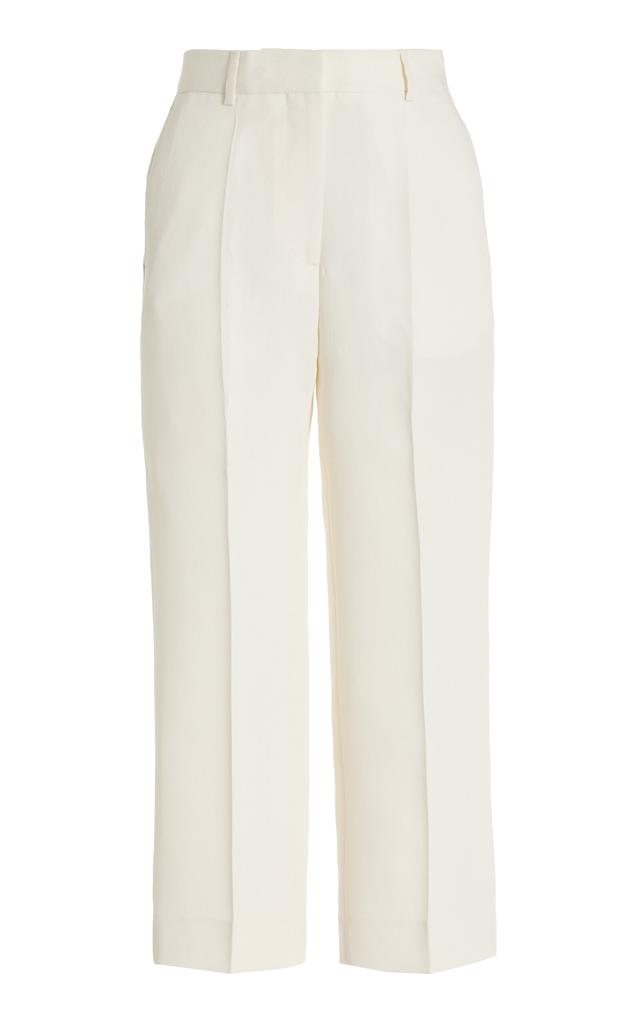 Toteme Toteme - Cropped Straight-Leg Trousers - Off-White - FR 32 - Moda Operandi