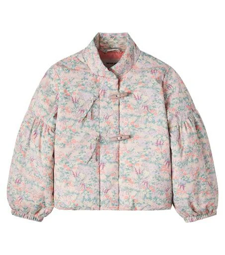 Wheat Sola floral puffer jacket