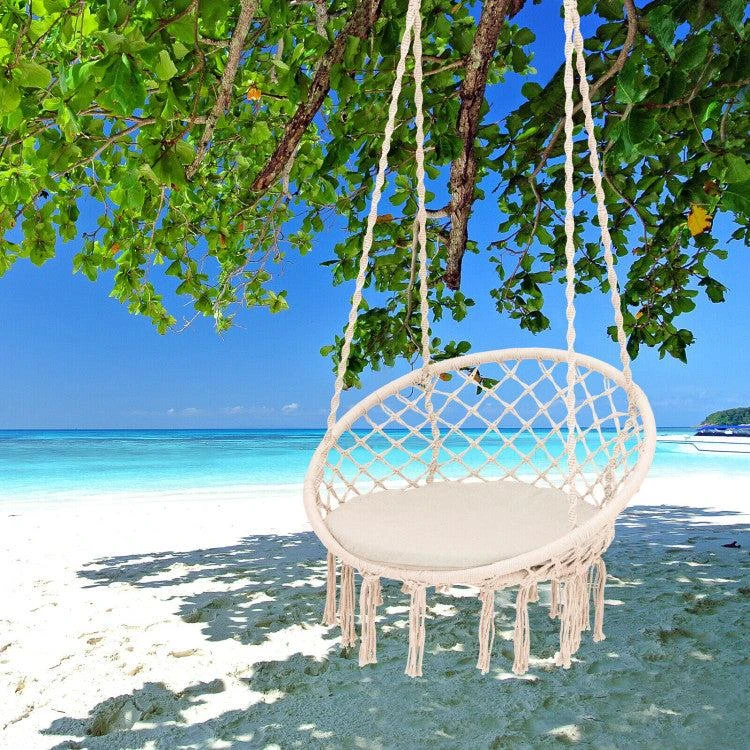 Hivvago Cushioned Hammock Swing Chair with Hanging Kit 3