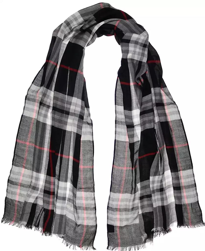 Fraas Women's Signature Plaid Lightweight Evening Wrap