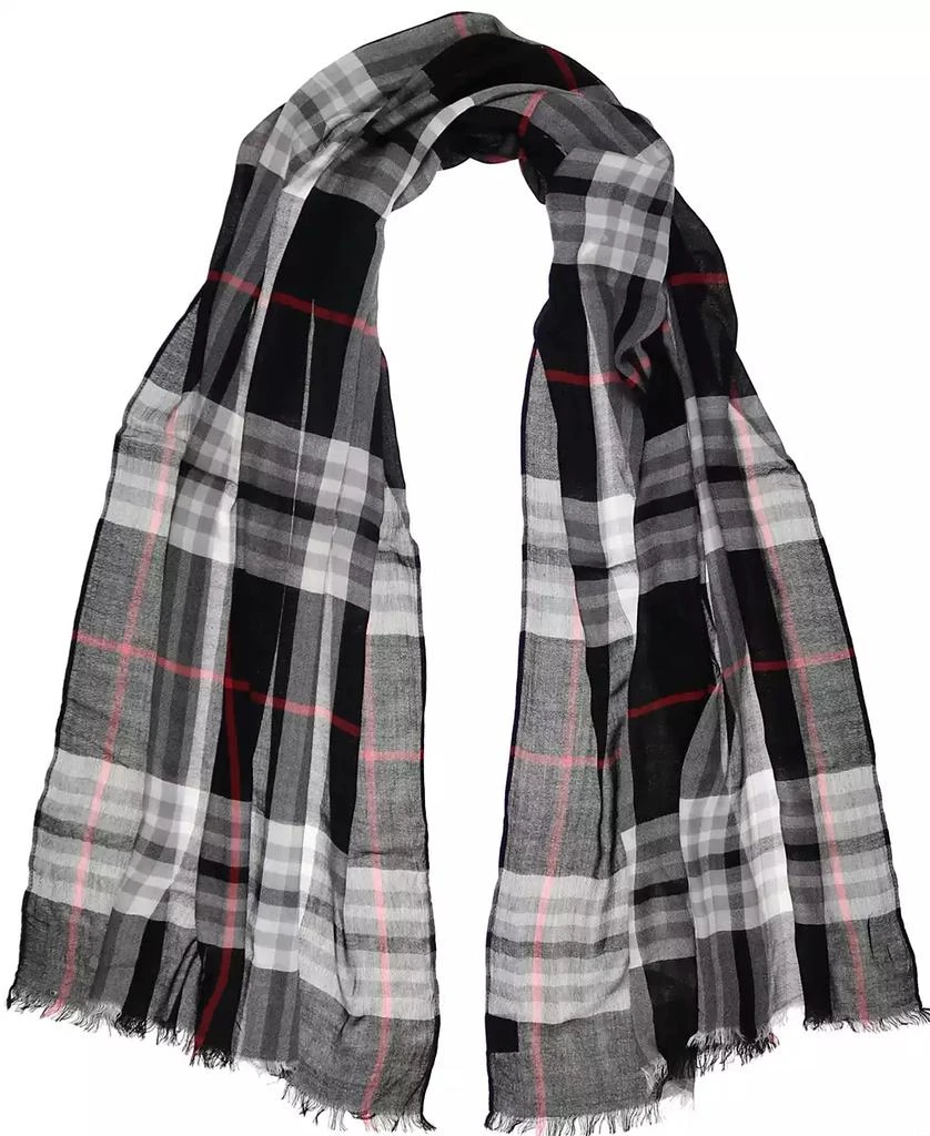 Fraas Women's Signature Plaid Lightweight Evening Wrap 1