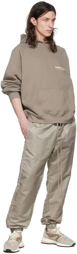 Essentials Taupe Cotton Hoodie 4