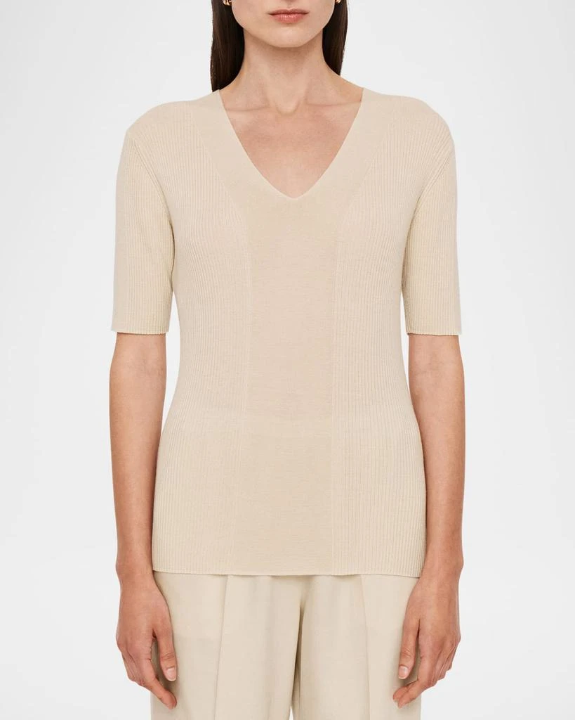 Joseph Ribbed Merino Wool Top 4
