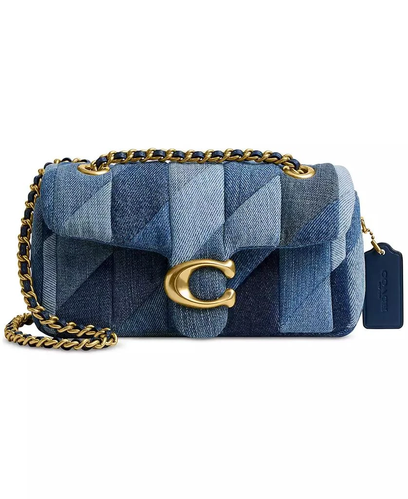 Coach Tabby Mini Denim Shoulder Bag 20 with Patchwork Quilting 1