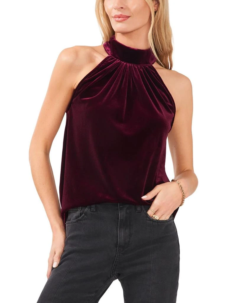 1. State Womens Velvet Halter Top 1