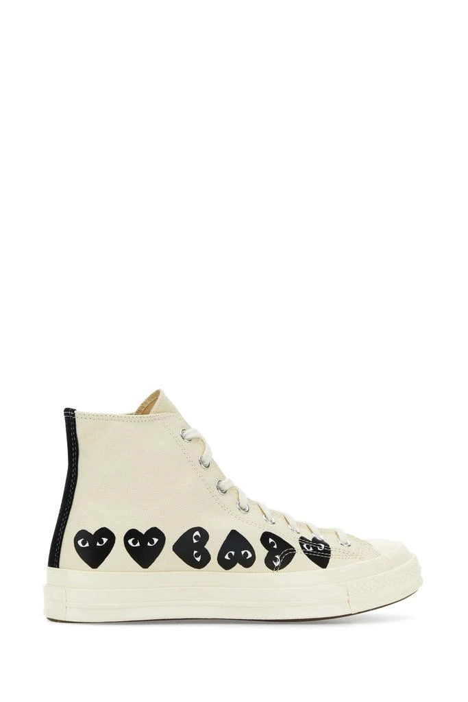 Comme des Garcons Ivory canvas Comme Des Garçons X Converse sneakers 3
