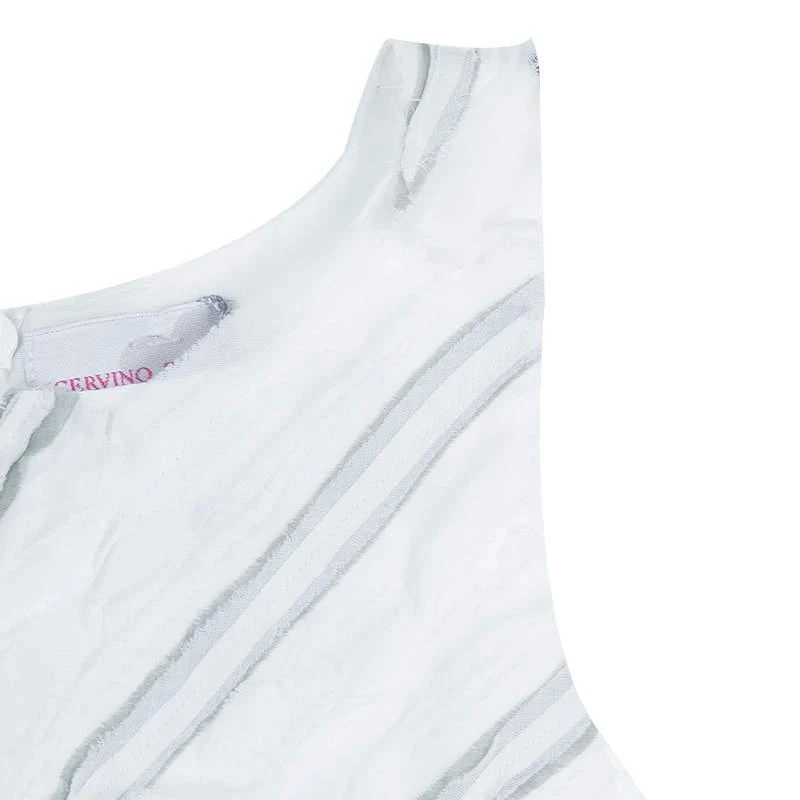 ERMANNO Scervino Street Girls White Bodice Detail Sleeveless Dress 6 Yrs 3