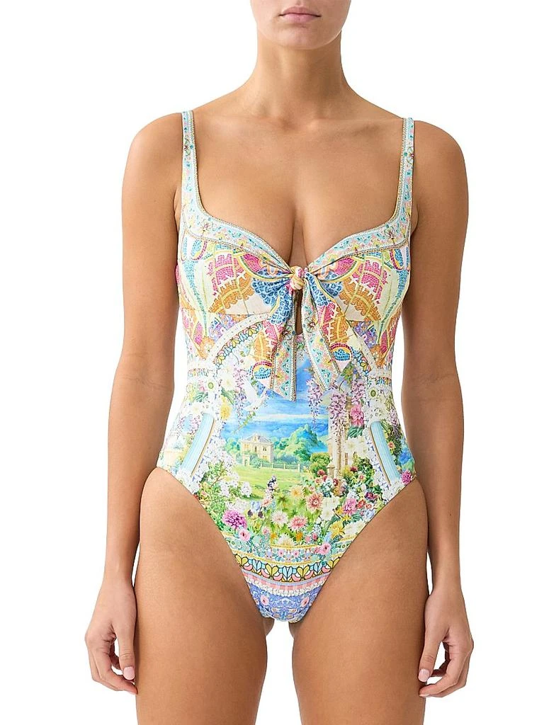 Camilla Navas Nouveau Sweetheart Tie One-Piece Swimsuit 3
