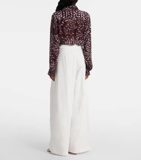 Dries Van Noten Pleated wide-leg pants 3