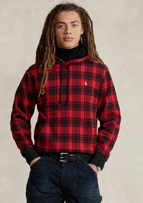 Ralph Lauren Ralph Lauren Plaid Pile Fleece Hoodie 1