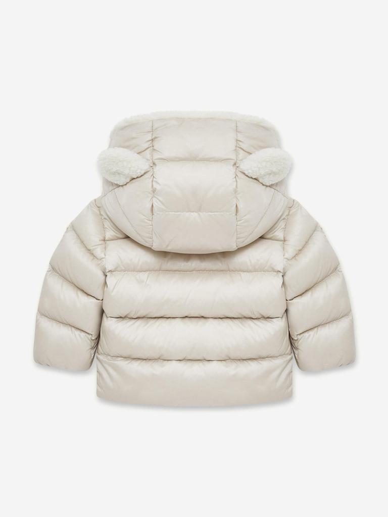 Moncler Moncler Enfant Baby Down Padded Borgan Jacket in Beige