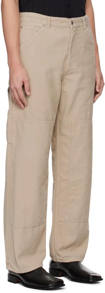 Filippa K Taupe Relaxed-Fit Trousers 2