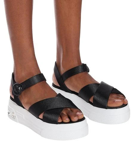 Miu Miu Embellished platform sandals 5