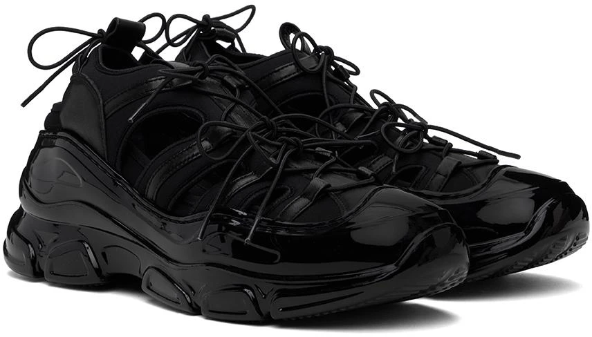 Simone Rocha Black Classic Tracker Trainer Sneakers 4