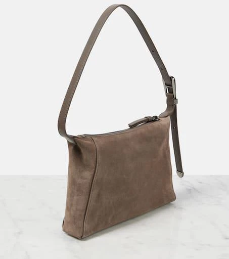 Brunello Cucinelli Duo Small suede shoulder bag 4