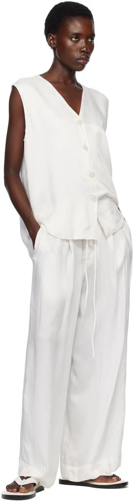 LAUREN MANOOGIAN White Sanded Vest 4