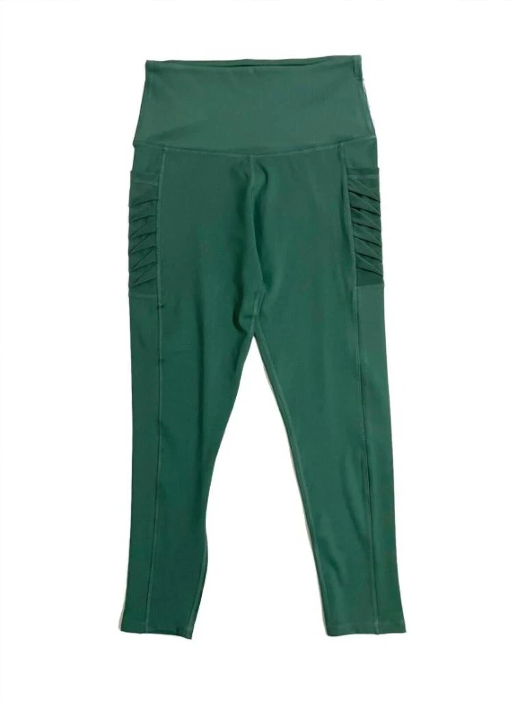 Legend Legend - Women's High Rise Moto Side Pockets Capri Leggings 1