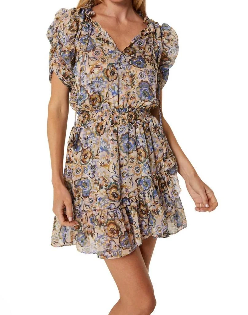 MISA Kayla Dress In Sketched Floral 1