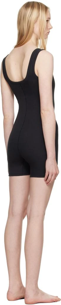 SKIMS Black Cotton Rib Onesie Romper 3