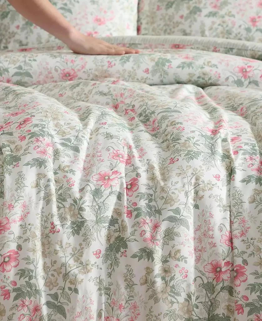 Laura Ashley Arden Floral Washed Microfiber 5-Pc. Comforter Set 5