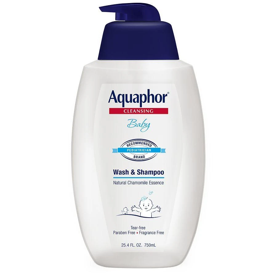 Aquaphor Baby Baby Wash & Shampoo Pump Unscented 1