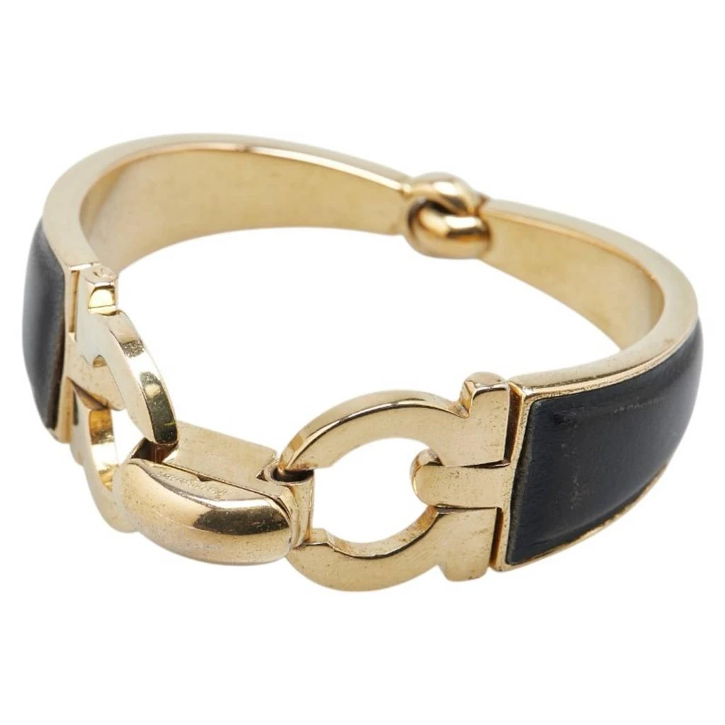 Salvatore Ferragamo Gancini gold Leather Bangle (Pre-Owned)