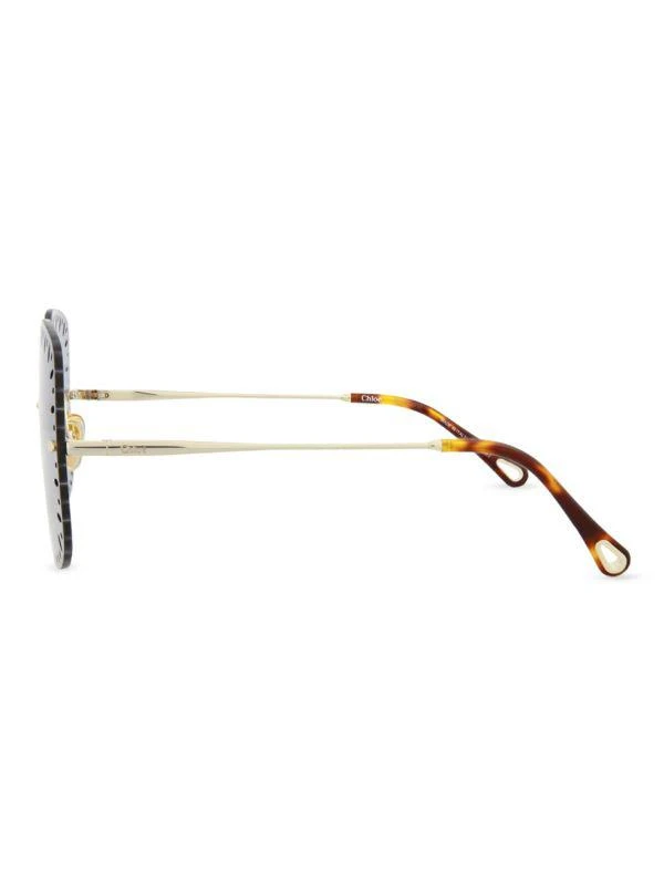 Shop 63MM Cutout Square Sunglasses on Sale at BeyondStyle  display picture 2