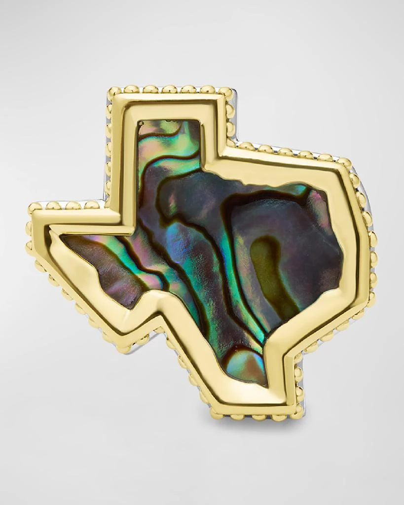 LAGOS Men
s Sterling Silver and 18K Anthem Texas Abalone Ring, 21x23mm 5