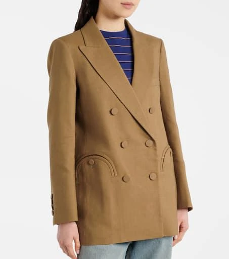 BLAZÉ MILANO Everyday linen, wool, and mohair blazer 4