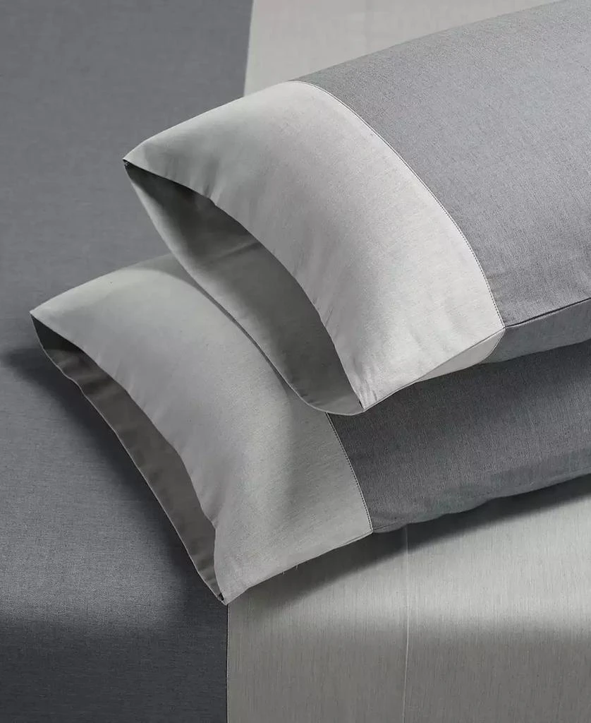 Calvin Klein Contrast Weave Rekoop Sateen 4-Pc. Sheet Set 7