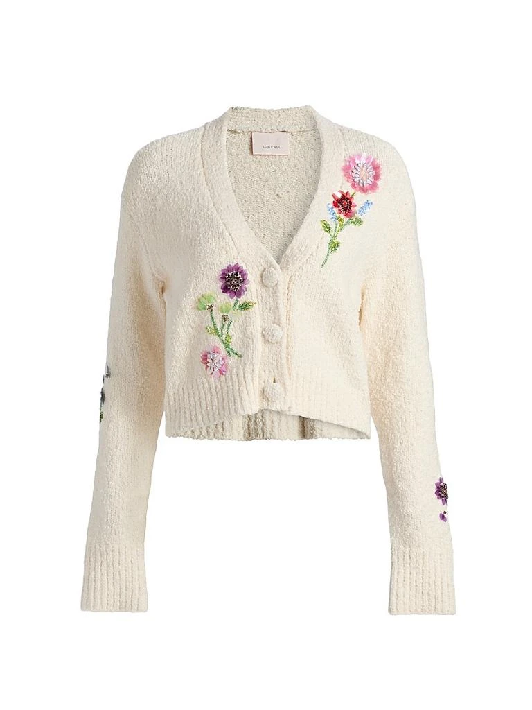 Cinq à Sept Solene Floral Cotton-Blend Cardigan