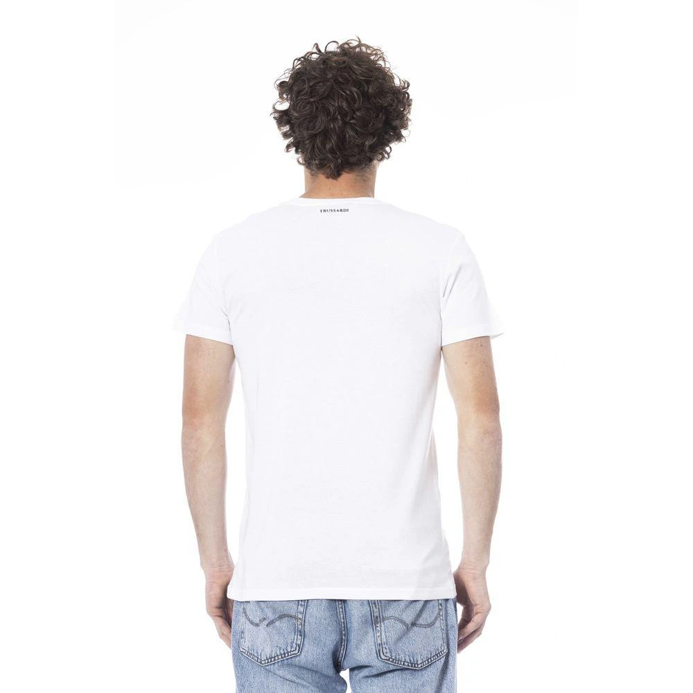 Trussardi Beachwear White Cotton T-Shirt 3