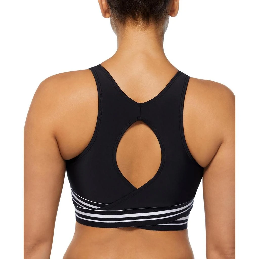 Reebok Womens Solid Racerback Bikini Swim top 2