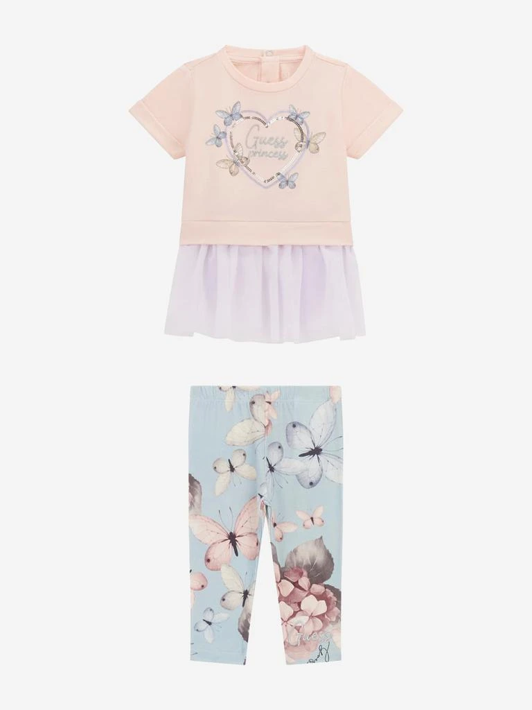 GUESS Baby Girls Legging Set in Pink 1