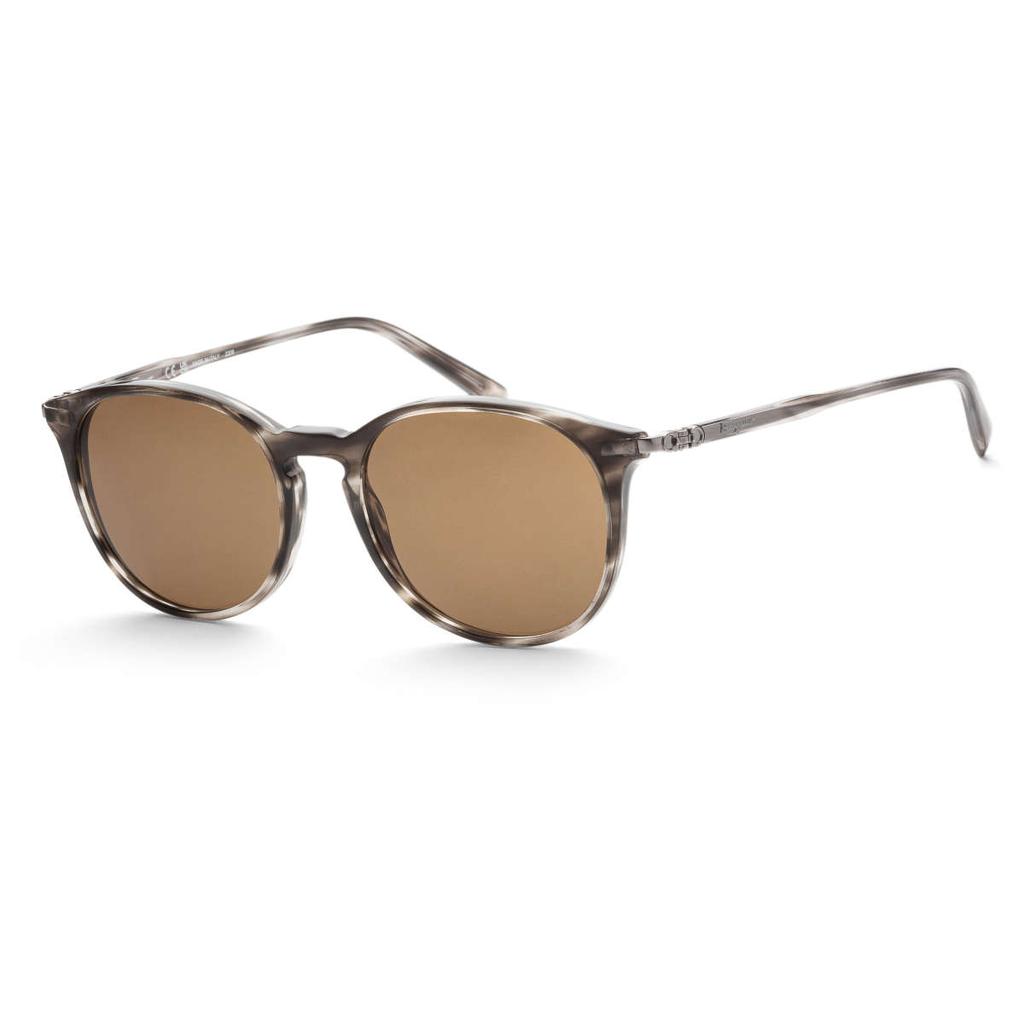 Salvatore Ferragamo Ferragamo Men's Grey Round Sunglasses