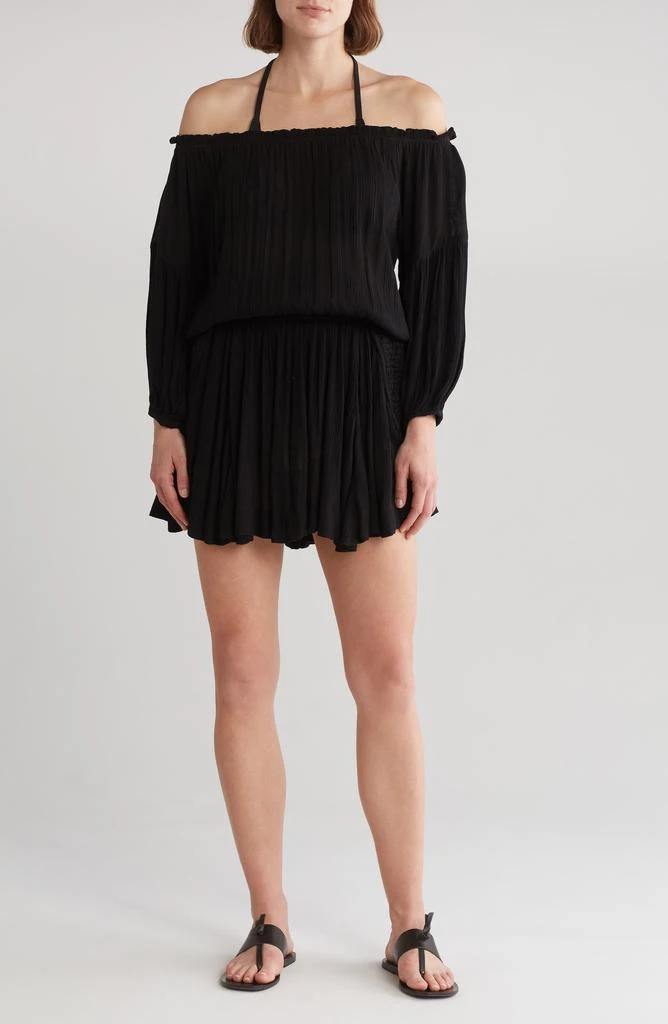 Elan Off the Shoulder Long Sleeve Cover-Up Dress 1