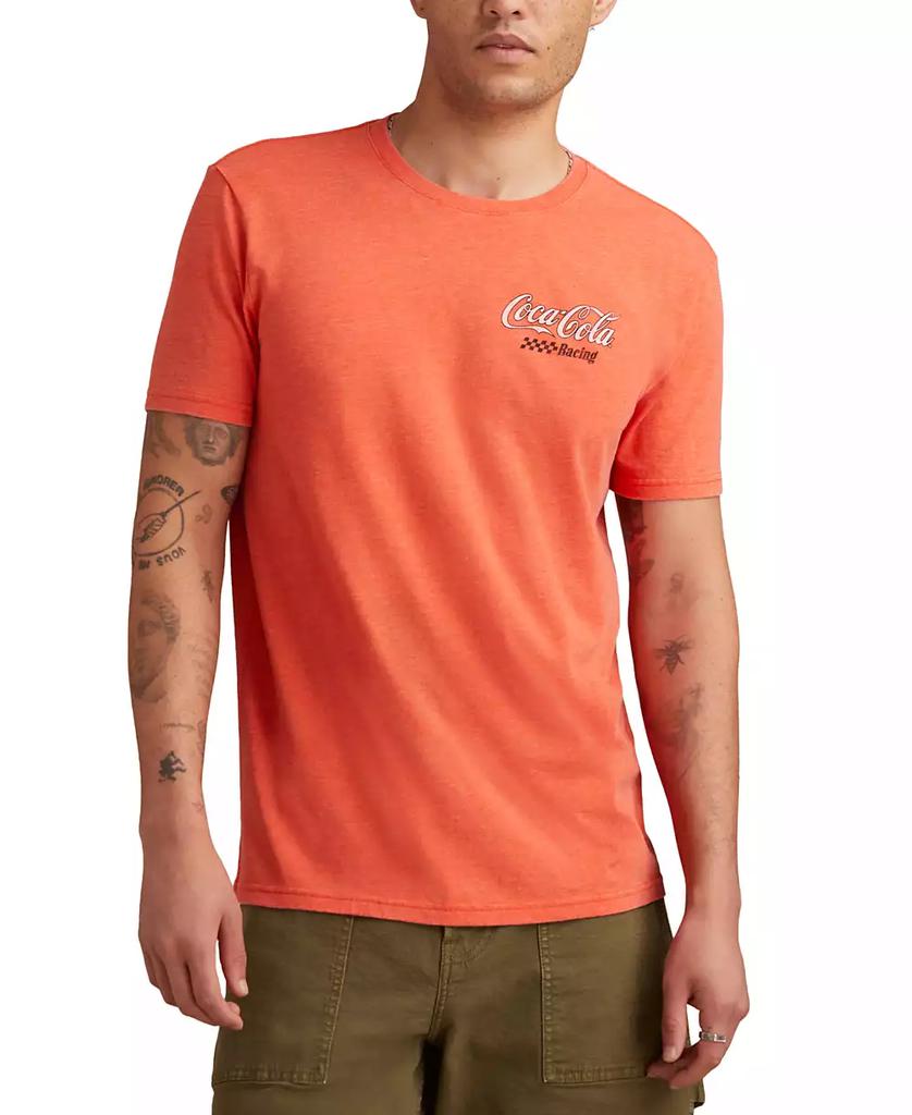 Lucky Brand Men's Coca-Cola Racing Team Short Sleeve Crewneck Graphic T-Shirt