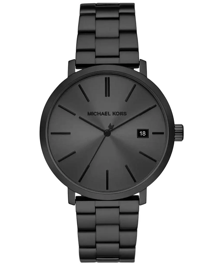 Michael Kors Men's Blake Three-Hand Date Black Stainless Steel Watch 42mm 1