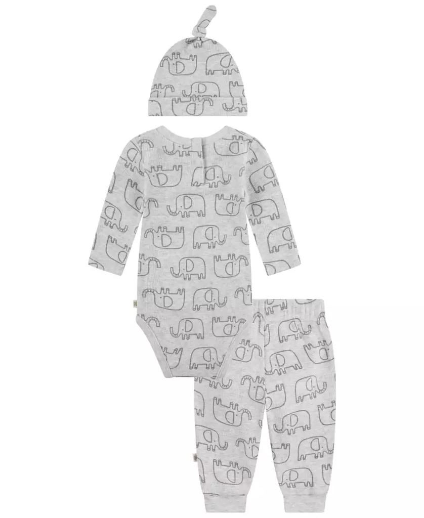 Huggies Baby Boys Cotton Waffle Bodysuit, Pants & Hat, 3 Piece Set 2